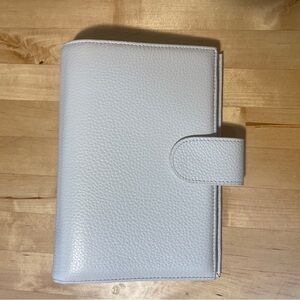 Moterm White Leather Organizer Binder